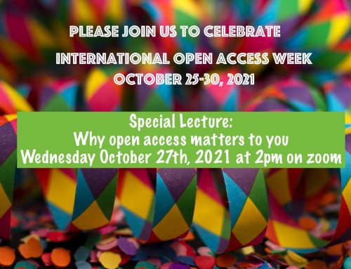 Celebrate Open Access Week with us! Wednesday October 27, 2021 at 2pm
