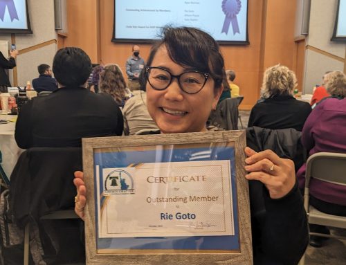 Rie Goto wins Outstanding Member Award
